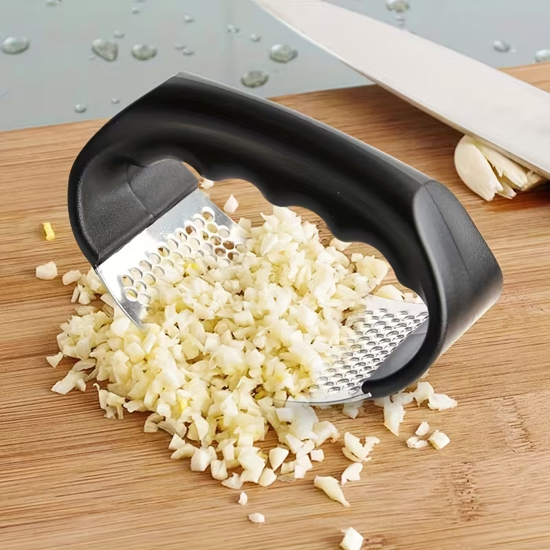 Kitchen Gadgets Useful - Garlic Crusher, Garlic Press Rocker, Stainless