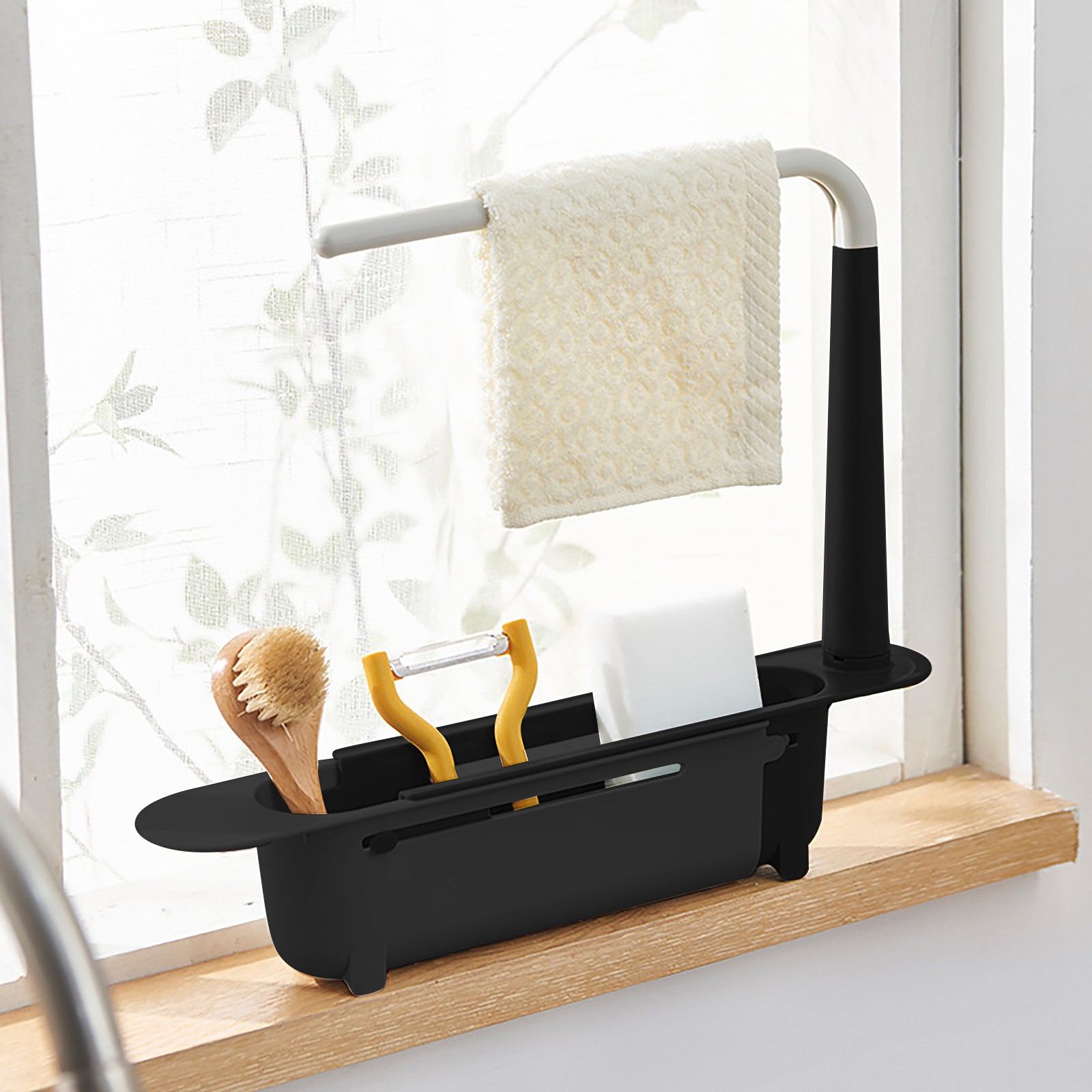 Kitchen Gadgets List - elescopic Sink Shelf Drainer Rack Kitchen