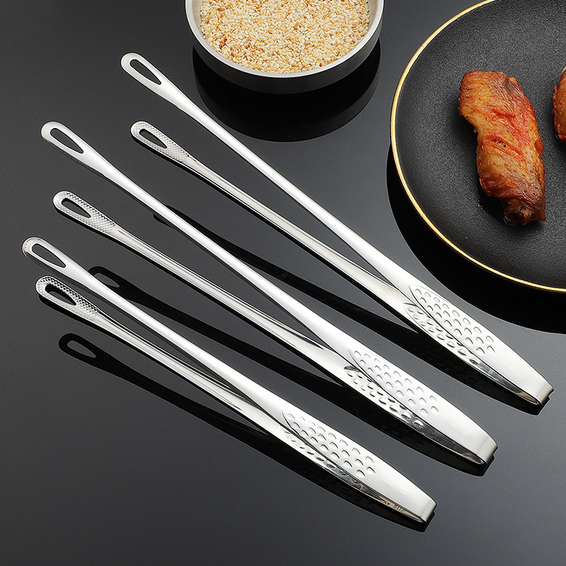 Kitchen Gadgets List - 1Pcs 304 Stainless Steel Food Tongs