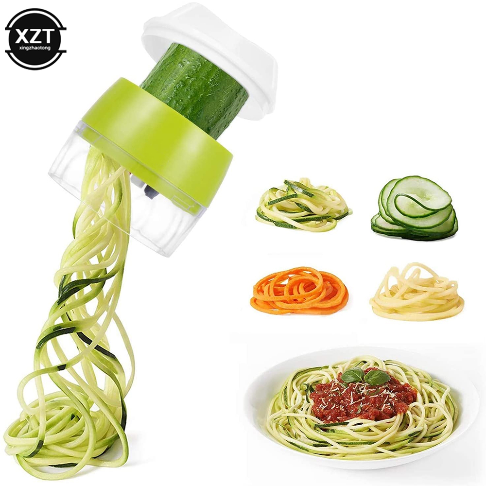 Kitchen Gadgets Vegetable Cutter - Handheld Duty Spiralizer Vegetable Slicer Vegetable