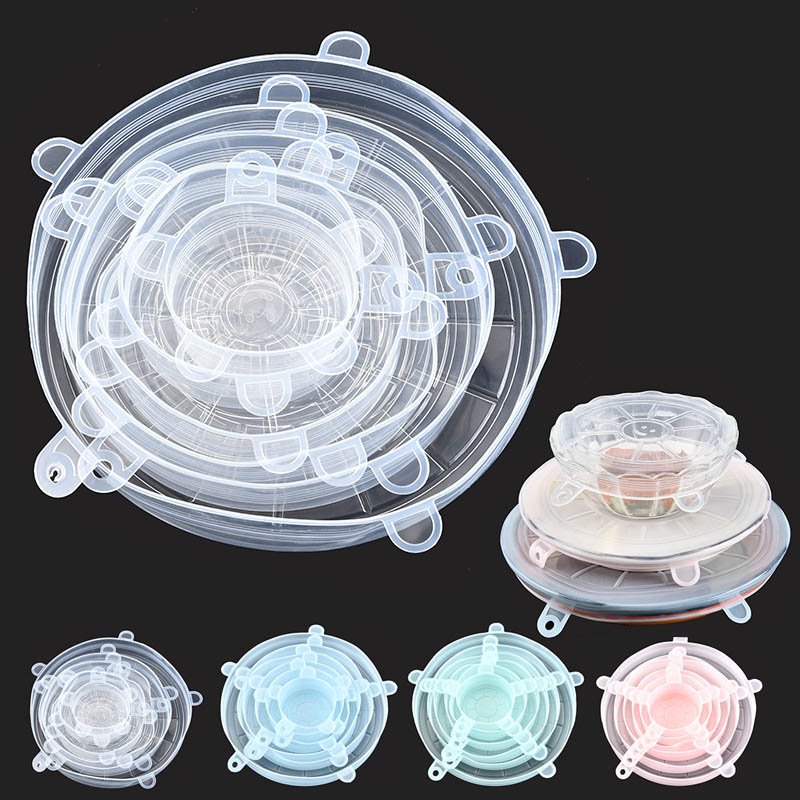 Kitchen Gadgets List - 6Pcs Kitchen Universal Accessories Silicone Reusable
