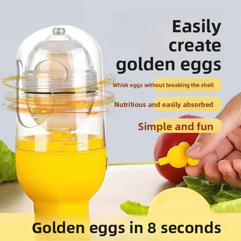 Kitchen Gadgets In China - Gold Egg Yolk Whisking Manual Egg