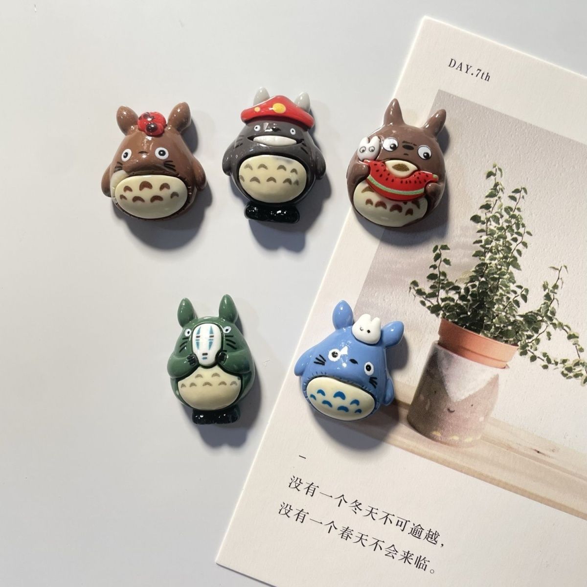 Kitchen Gadgets Wholesale - Totoro Anime Resin Fridge Magnet Cute
