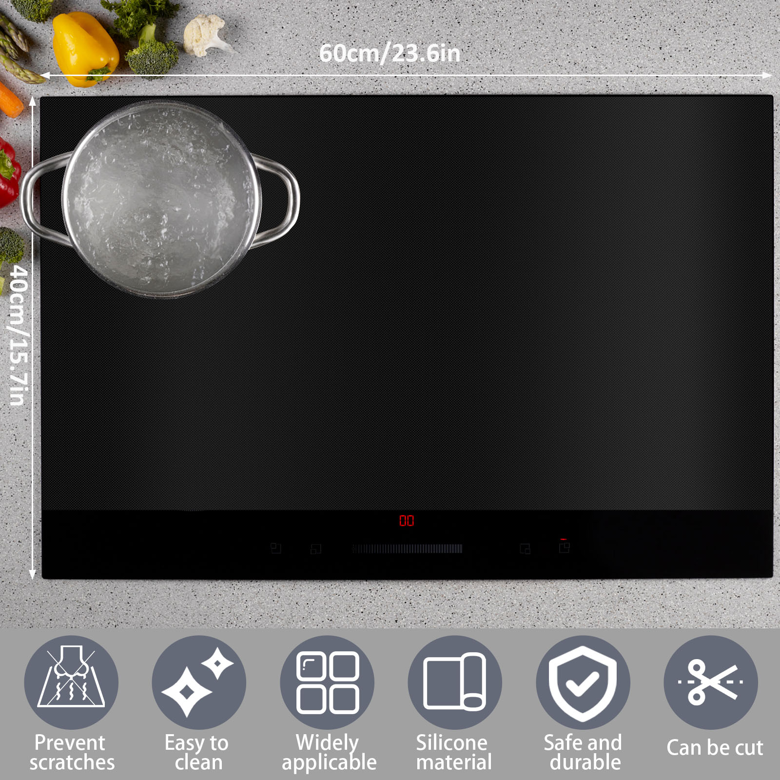 Induction Cooker Cover Silicon - Kitchen Gadgets List ulasan dan harga