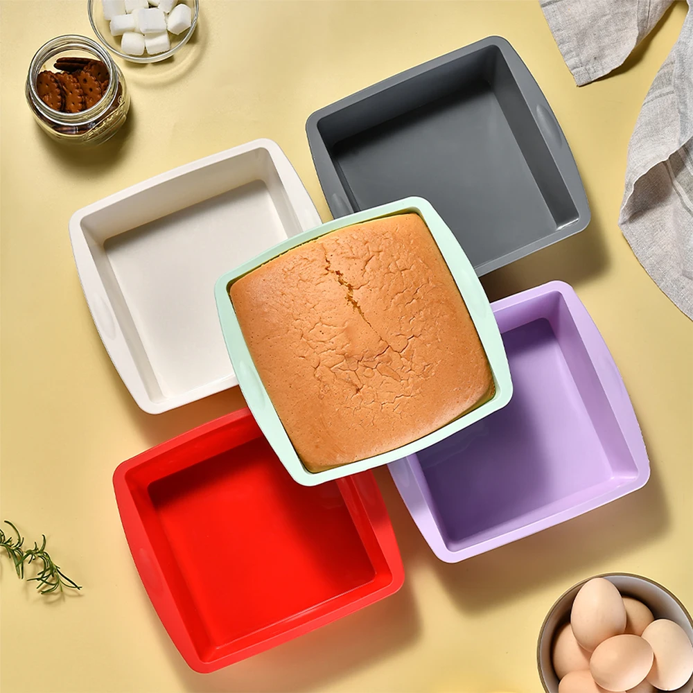 1/4Pcs Silicone Square Cake Mo - Kitchen Gadgets Ninja ulasan dan harga