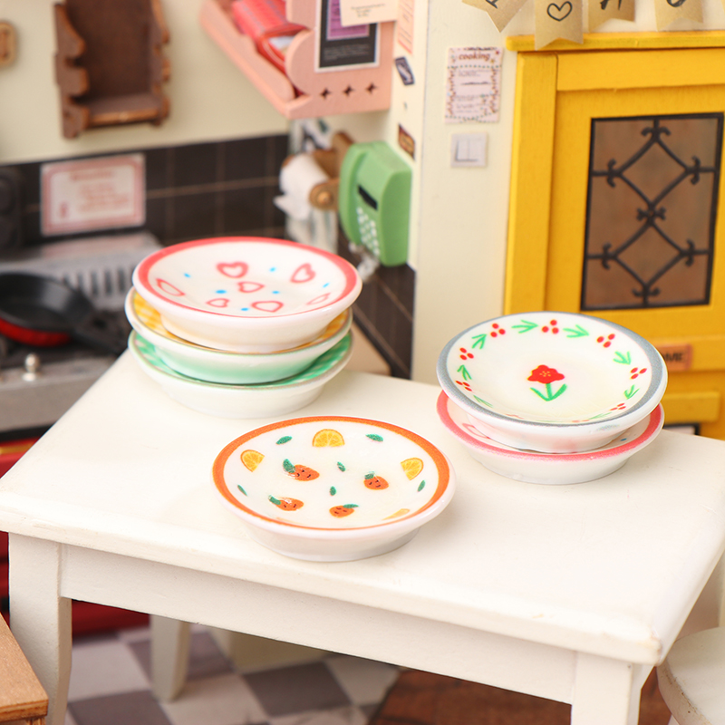 5Pcs 1/12 Dollhouse Mini Plate - Kitchen Gadgets Wholesale ulasan dan harga