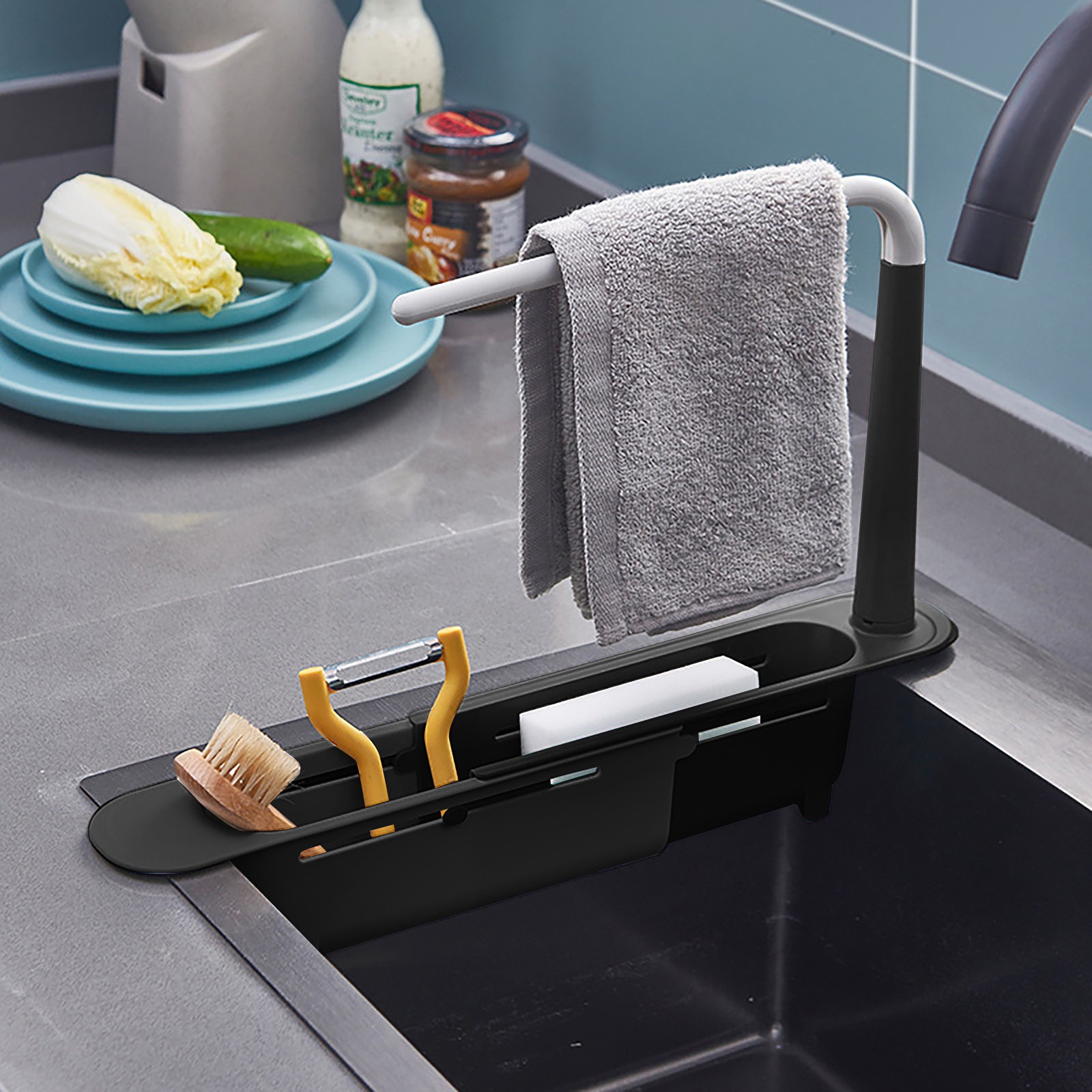 elescopic Sink Shelf Drainer R - Kitchen Gadgets List ulasan dan harga