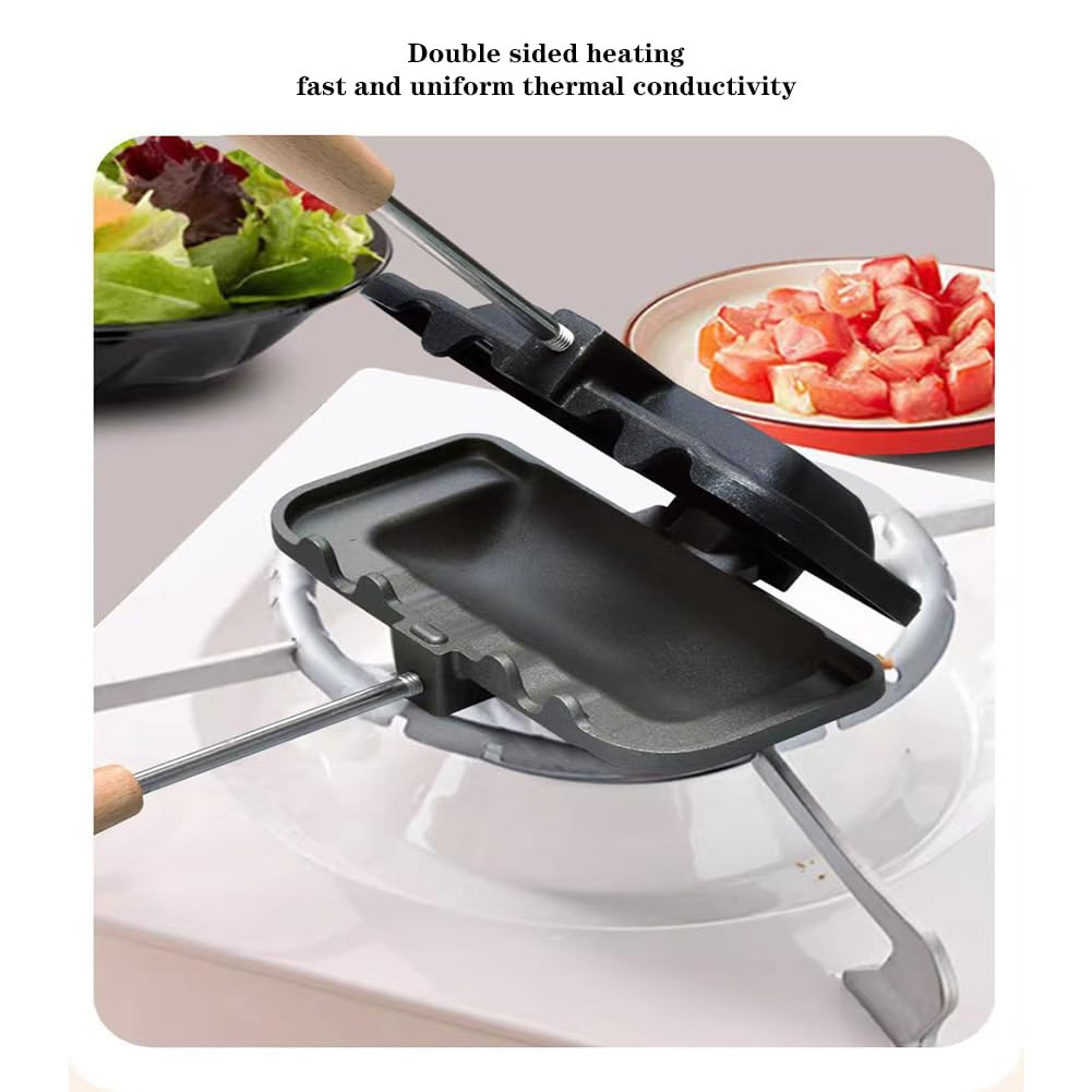 Sandwich Maker with Wooden Han - Breakfast Sandwich Maker ulasan dan harga