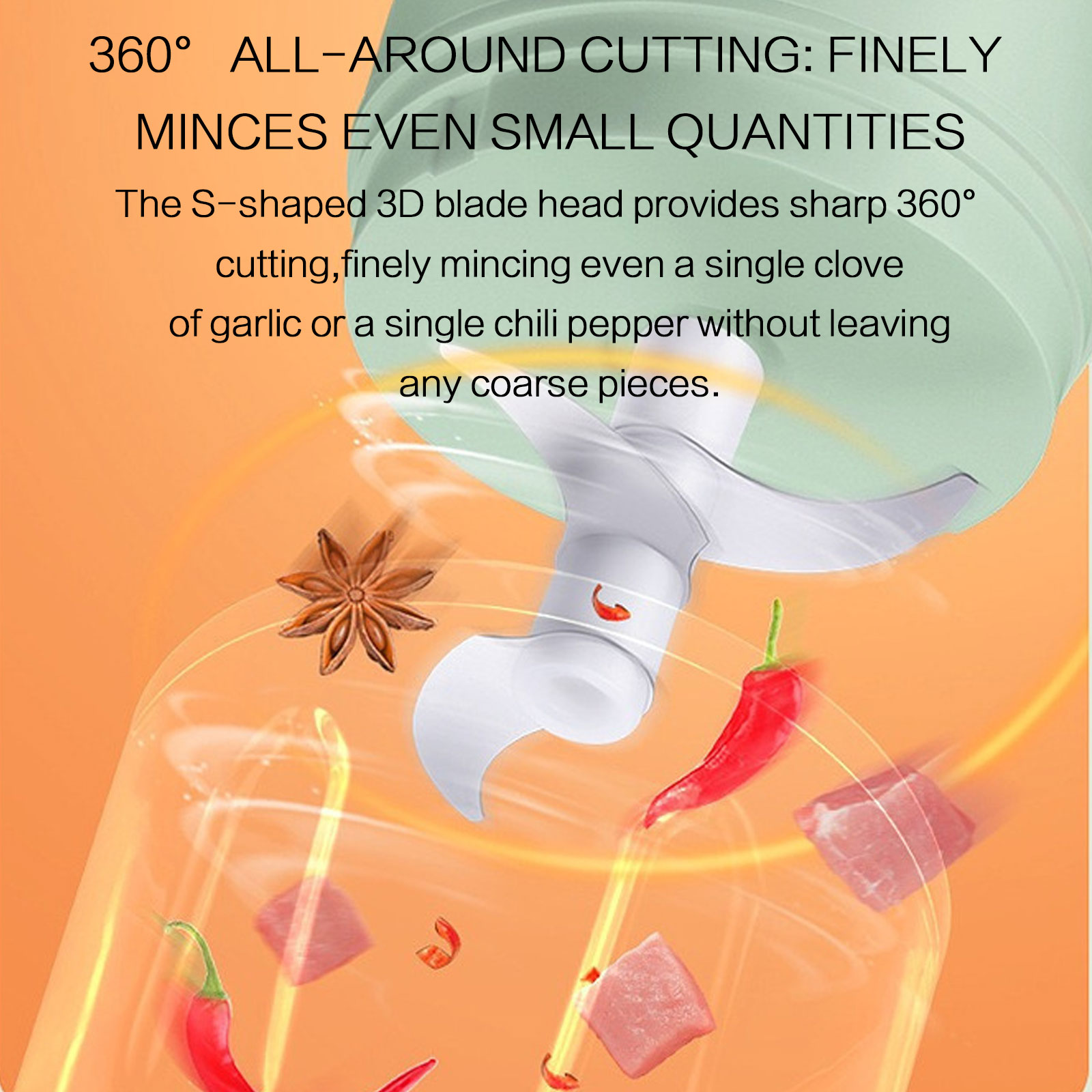 250ML Electric Garlic Chopper  - Small Kitchen Gadgets Gifts ulasan dan harga