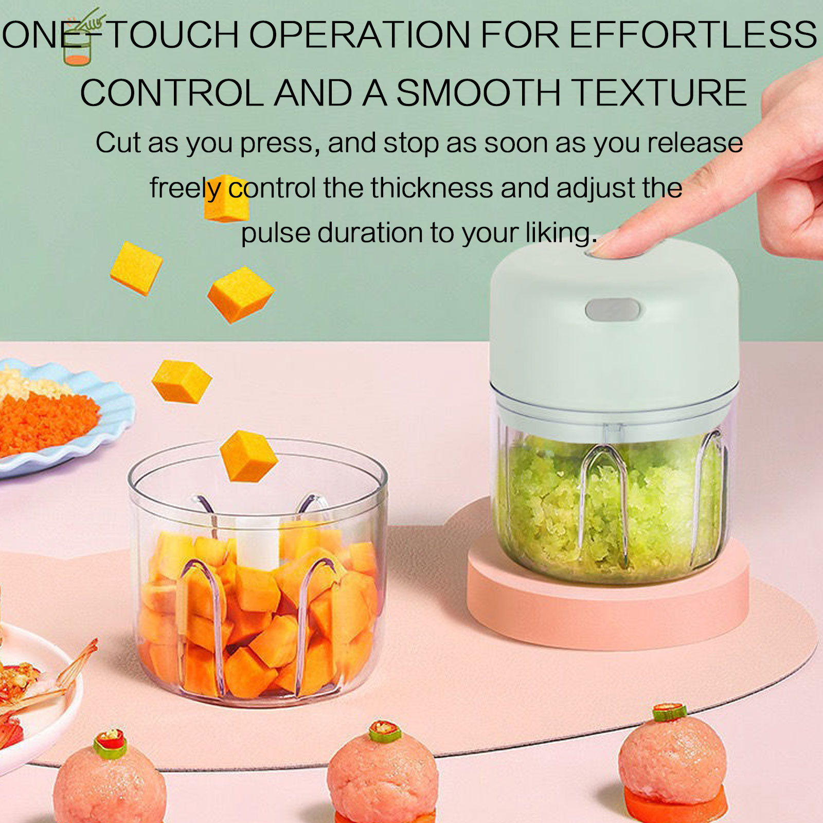 250ML Electric Garlic Chopper  - Small Kitchen Gadgets Gifts ulasan dan harga