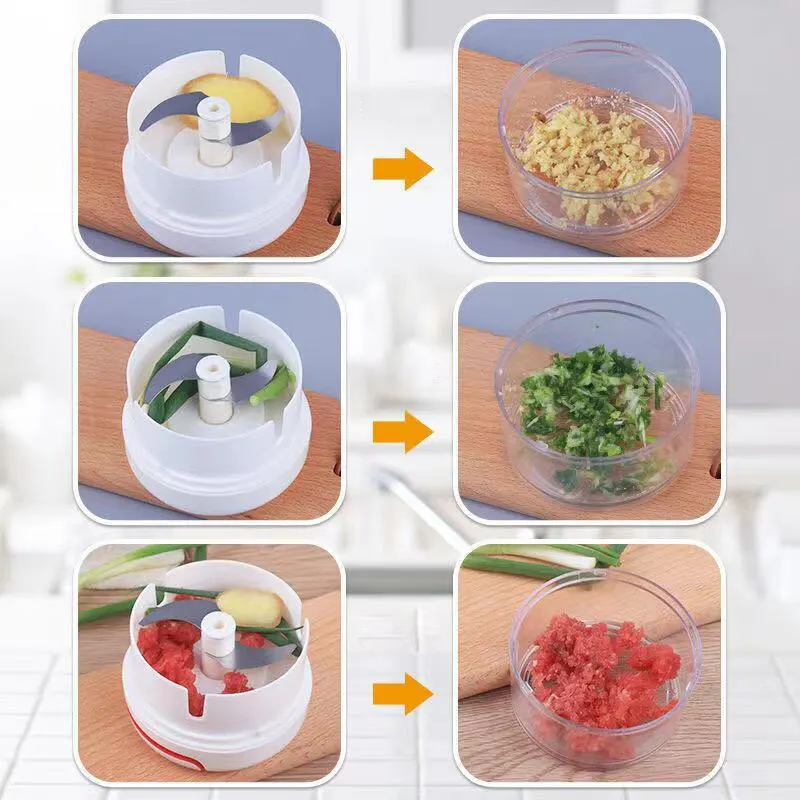 Plastic Garlic Crusher Press V - Kitchen Gadgets Vegetable Cutter ulasan dan harga
