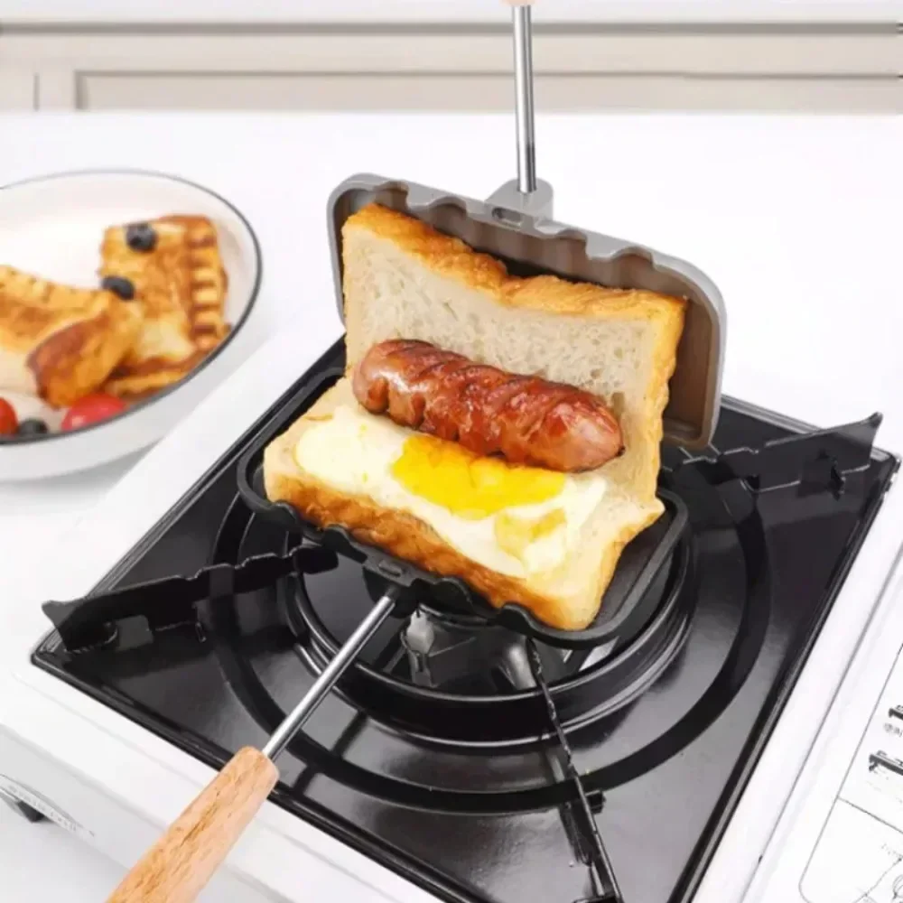 Double-Sided Sandwich Pan Non- - Breakfast Sandwich Maker ulasan dan harga