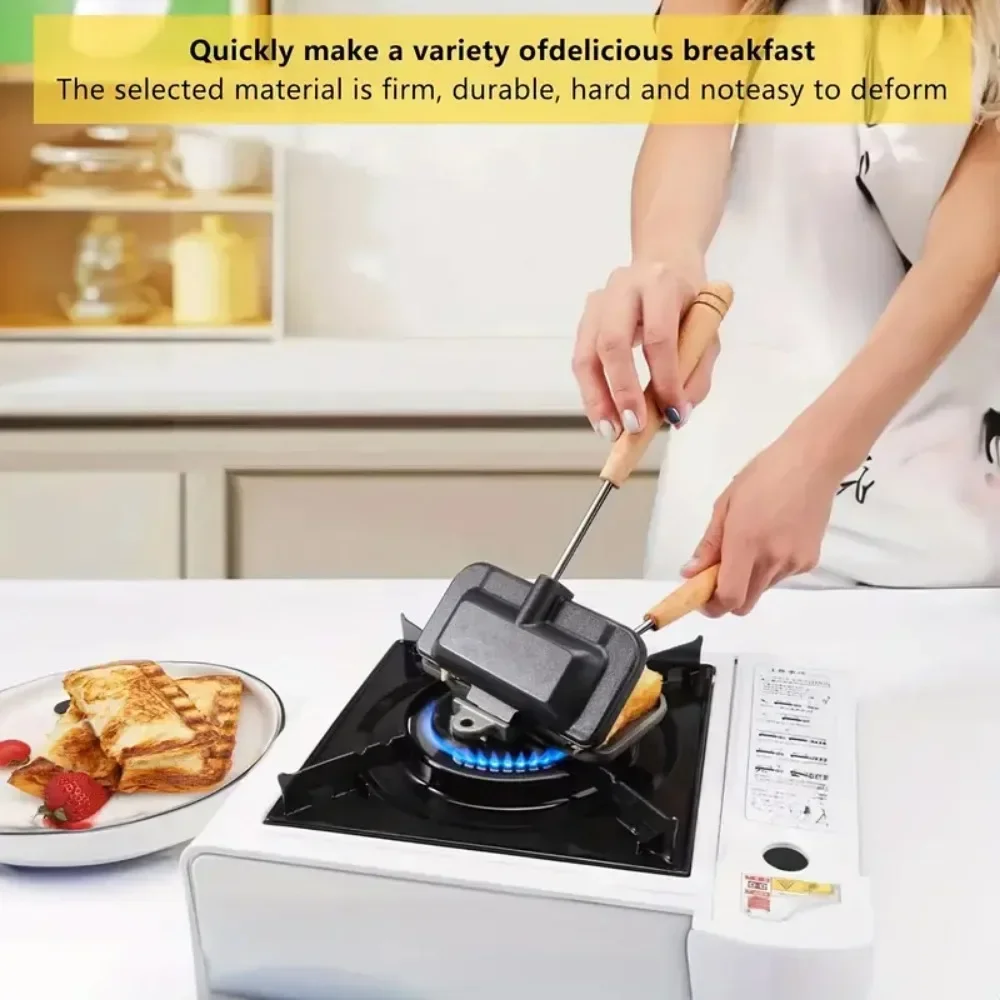 Double-Sided Sandwich Pan Non- - Breakfast Sandwich Maker ulasan dan harga