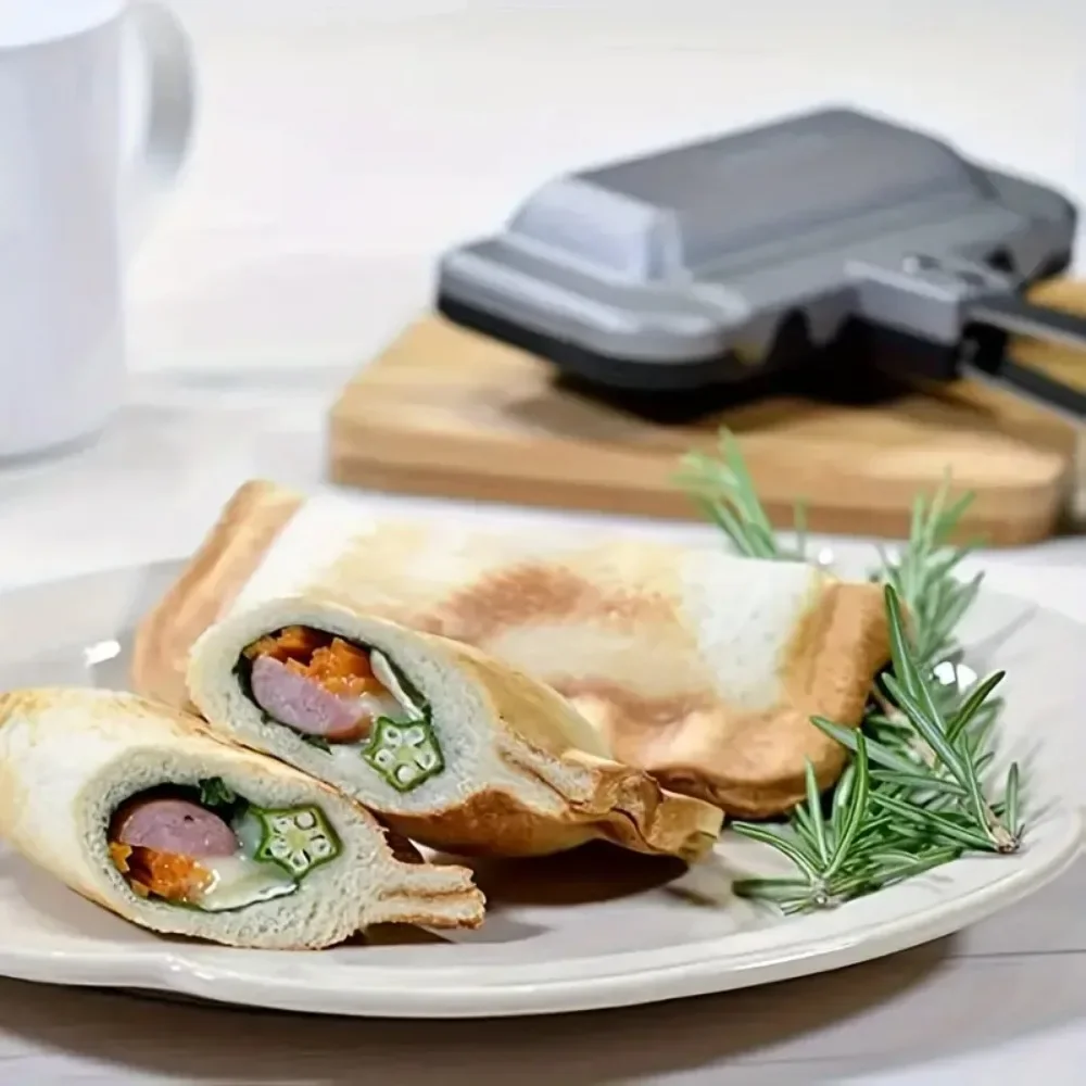 Double-Sided Sandwich Pan Non- - Breakfast Sandwich Maker ulasan dan harga