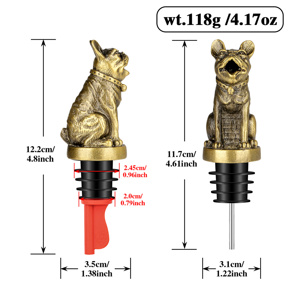 Cute French Bulldog Wine Pouer - Kitchen Gadgets Ninja ulasan dan harga