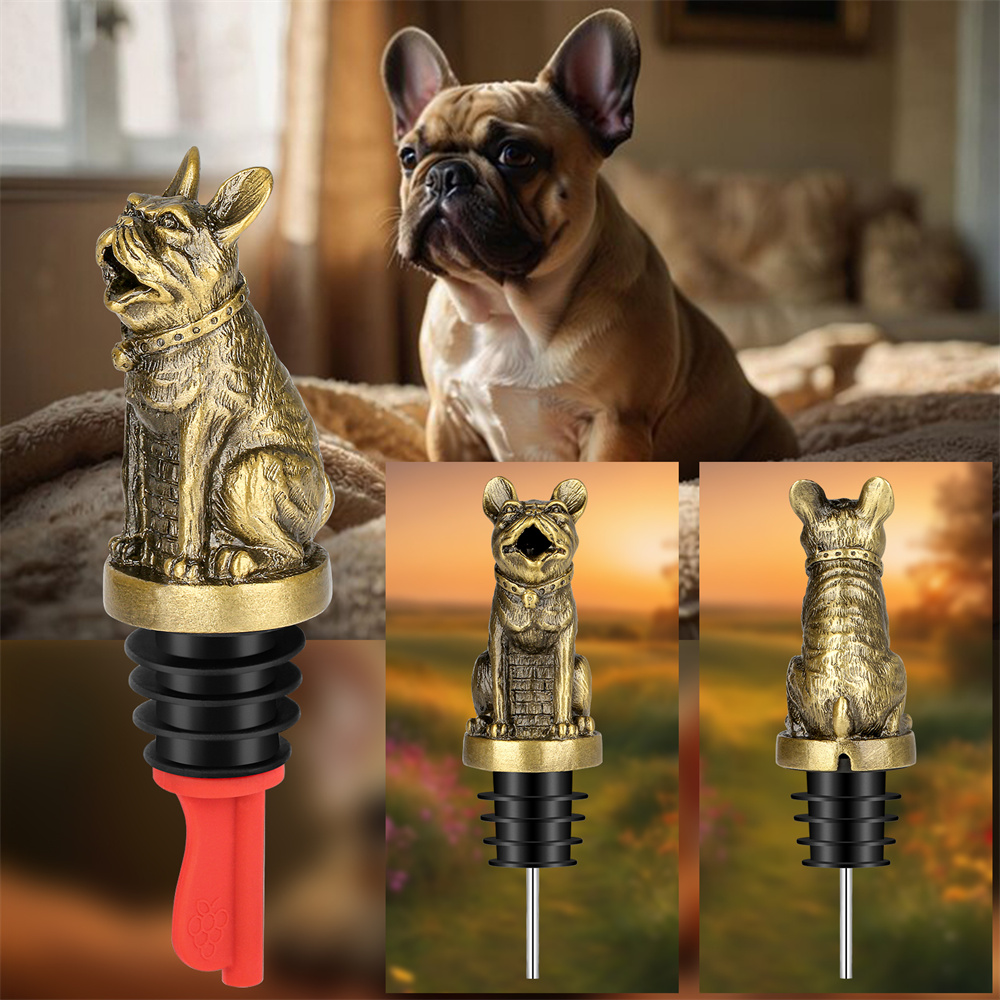 Cute French Bulldog Wine Pouer - Kitchen Gadgets Ninja ulasan dan harga
