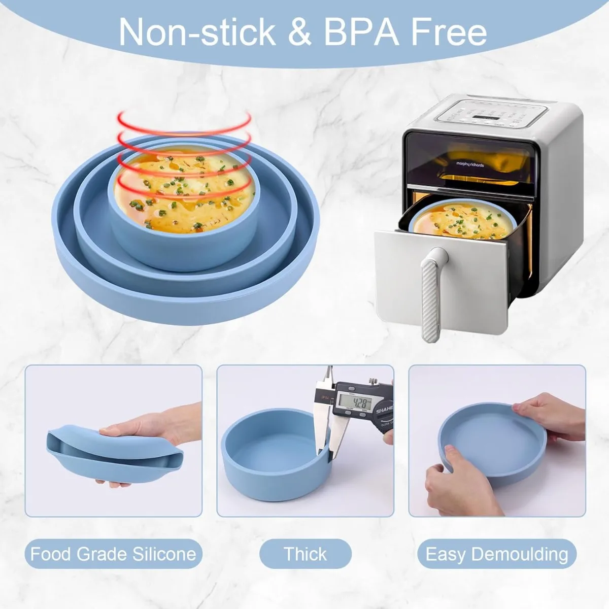 3PCS Silicone Microwave Egg Co - Breakfast Sandwich Maker ulasan dan harga