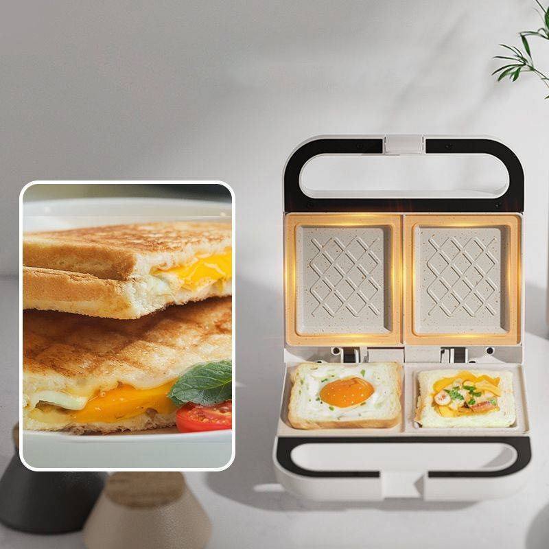 2-Slice Sandwich Toaster with  - Breakfast Sandwich Maker ulasan dan harga
