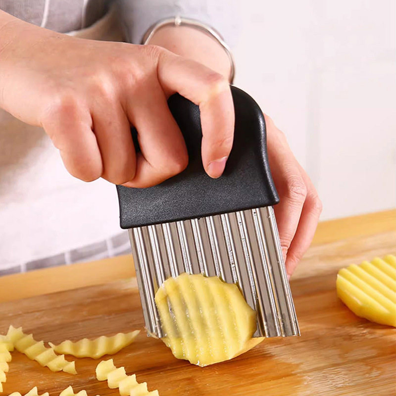 Stainless Steel Crinkle Cutter - Kitchen Gadgets Useful ulasan dan harga