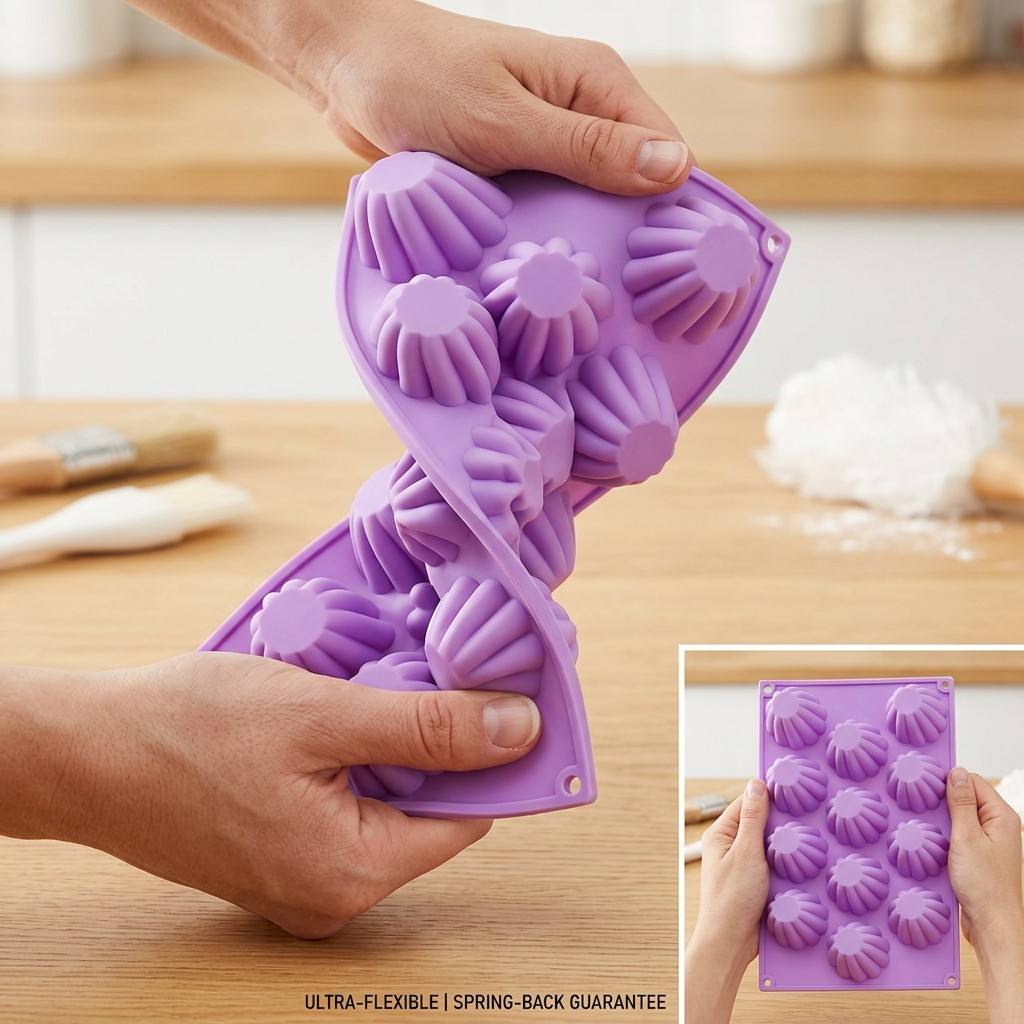 12-Cavity Mini Spiral Silicone - Kitchen Gadgets Ninja ulasan dan harga