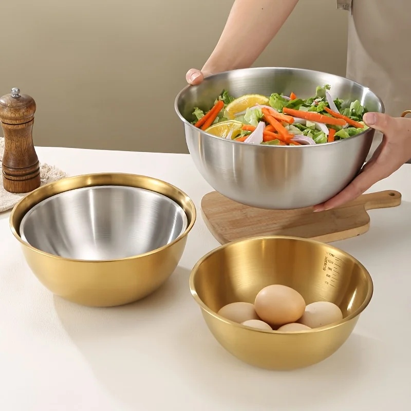 3PCS Stainless Steel Mixing Bo - Kitchen Gadgets Ninja ulasan dan harga